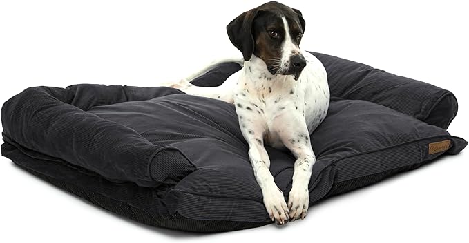 Charlies Pet Corduroy Sofa Bed Charcoal Large