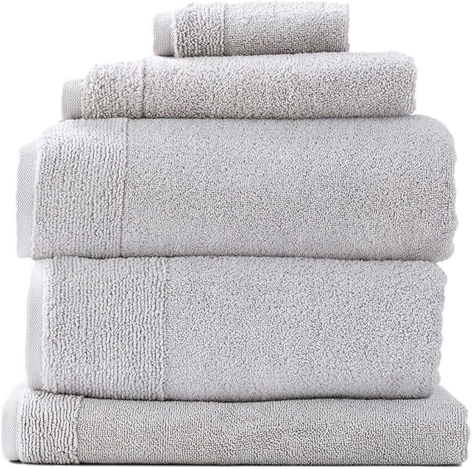 Renee Taylor Aireys 650 GSM Zero Twist 5 Piece Bath Towel Vapour