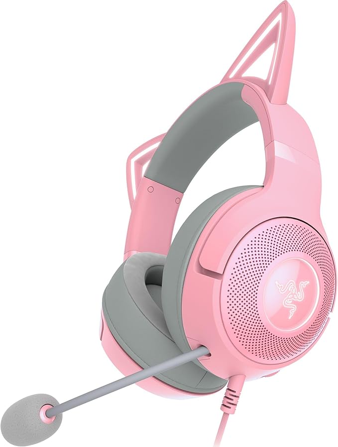 Razer Kraken Kitty V2 Headset RGB Kitty Ears - Black