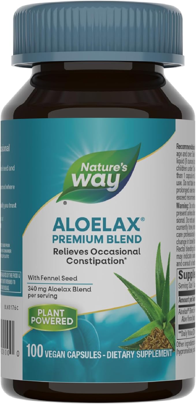Nature's Way AloeLax, Vegetarian Capsules - 100 count