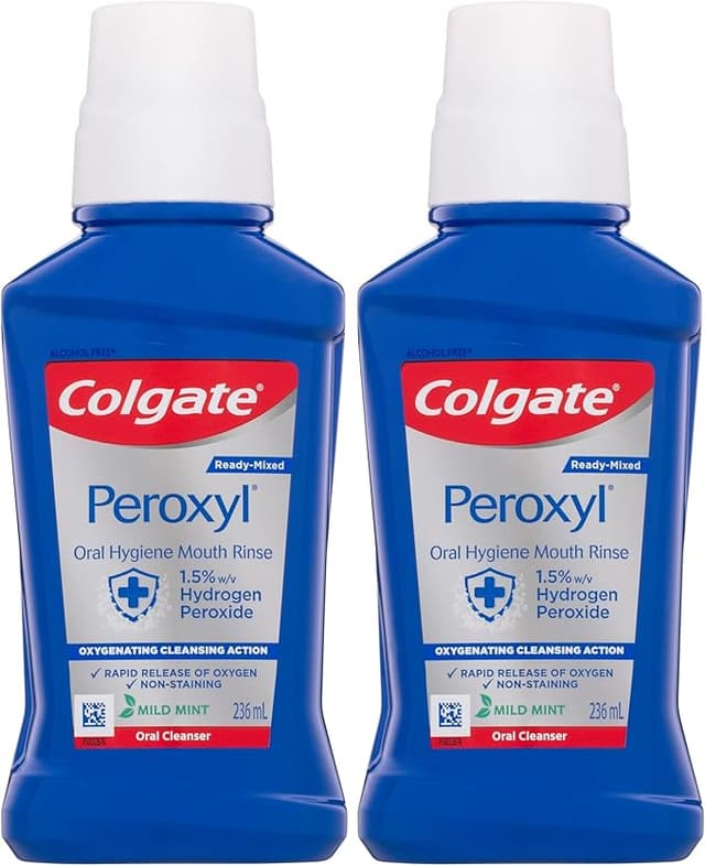 Colgate Peroxyl Mouth Sore Rinse, Mild Mint - 16.9 fl oz