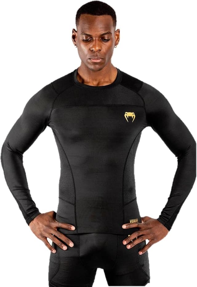 Venum G-Fit Rashguard - Long Sleeves - Blk/Gold