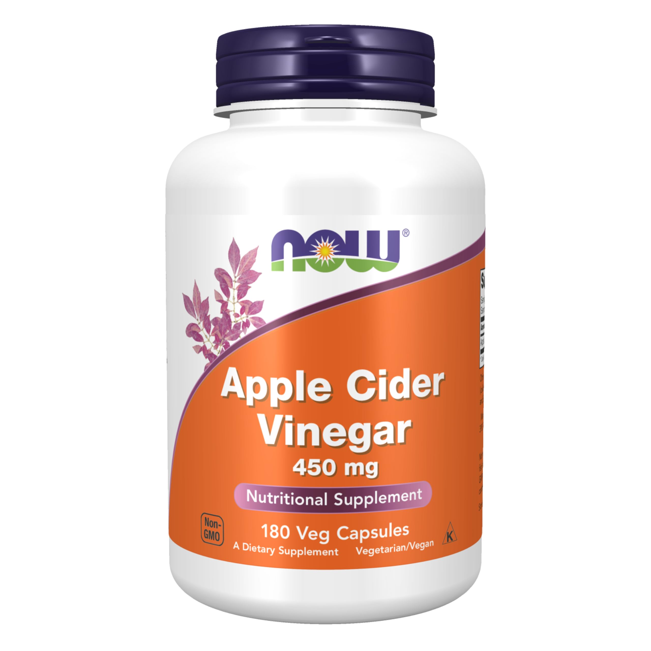 Now Foods Apple Cider Vinegar 450 MG - 180 Capsules