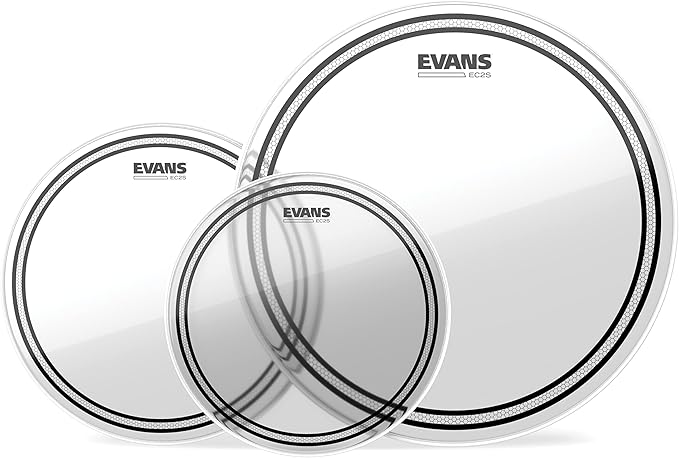 Evans EC2 Tompack, Clear, Standard (12 Inch, 13 Inch, 16 inch)