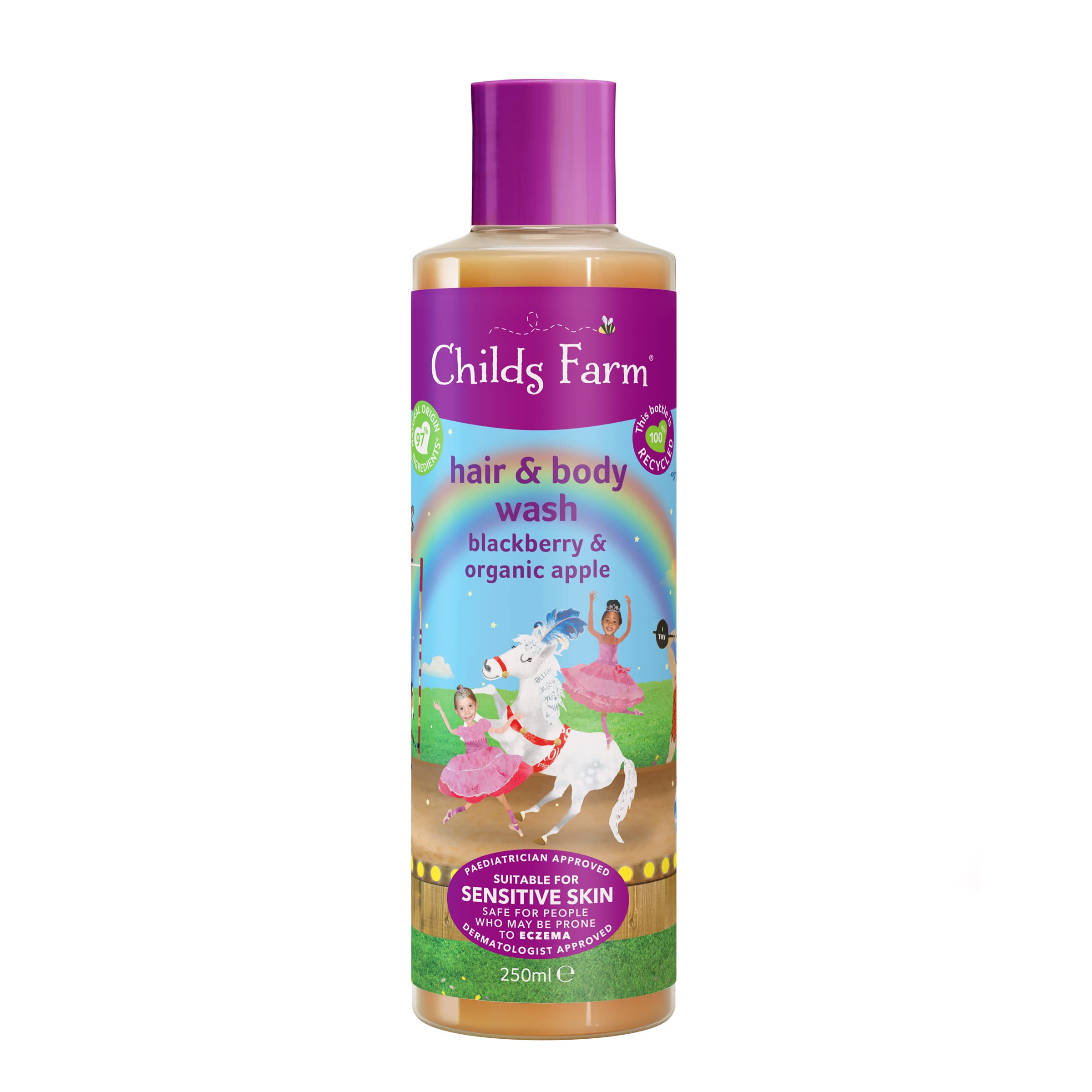 Childs Farm Hair & Body Wash Blackberry & Organic Apple 500ml to USA