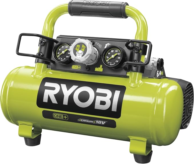 Ryobi R18AC-0 Cordless Air Compressor, 18 V, GRN