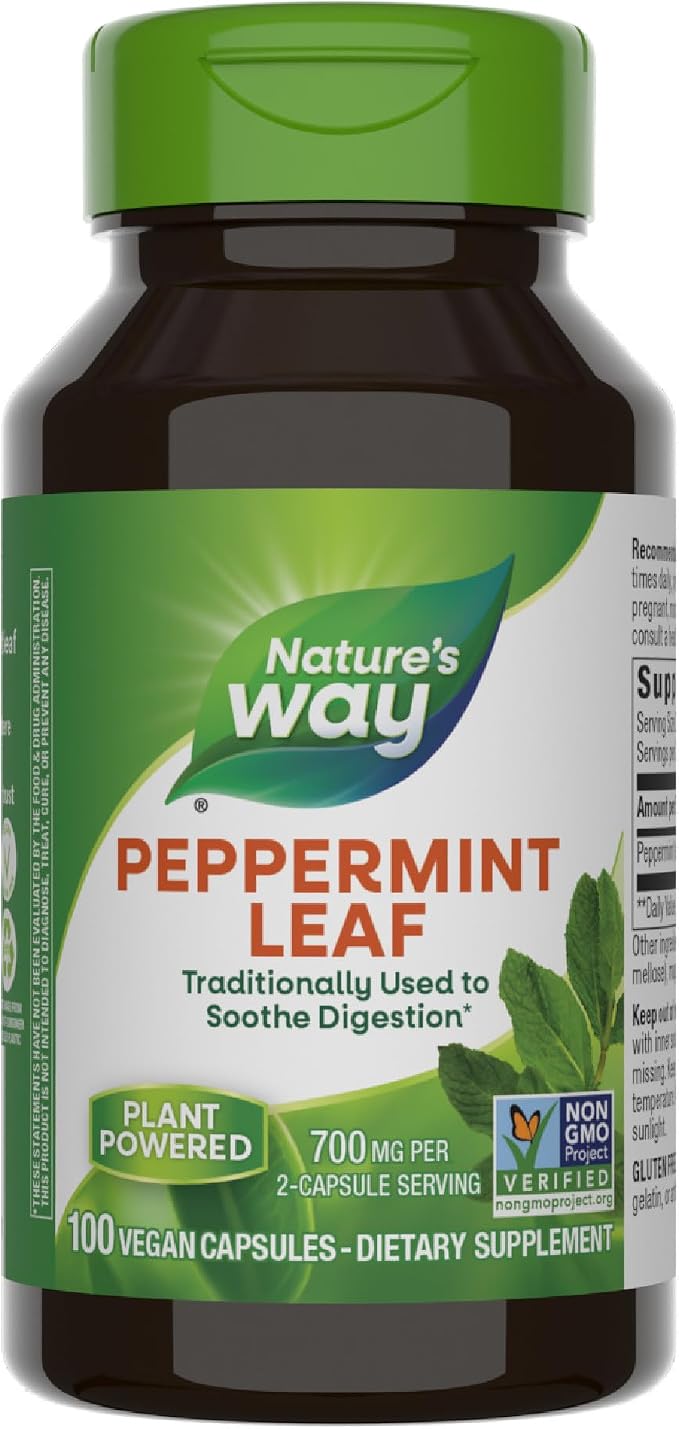 Nature's Way, Peppermint, Leaves, 100 Capsules