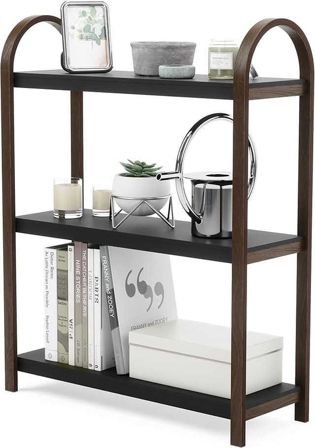 Umbra - Black & Walnut Bellwood 3 Tier Freestanding Shelf