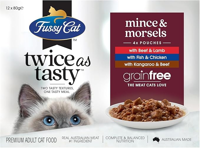 Fussy Cat Twice As Tasty Mince & Morsels Wet Cat Food
