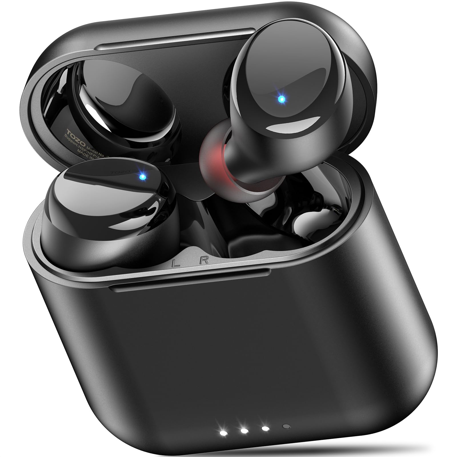 TOZO T6 Wireless Earbuds Bluetooth 5.3 Headphones, Ergonomic Design In-ear Headset, 50hrs Playtime with Wireless Charging Case, App EQ Customisable,