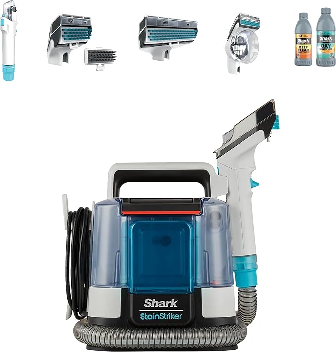 Shark StainStriker Pet Spot Cleaner - 450W, 5 Tools, White, Without Pet Tool