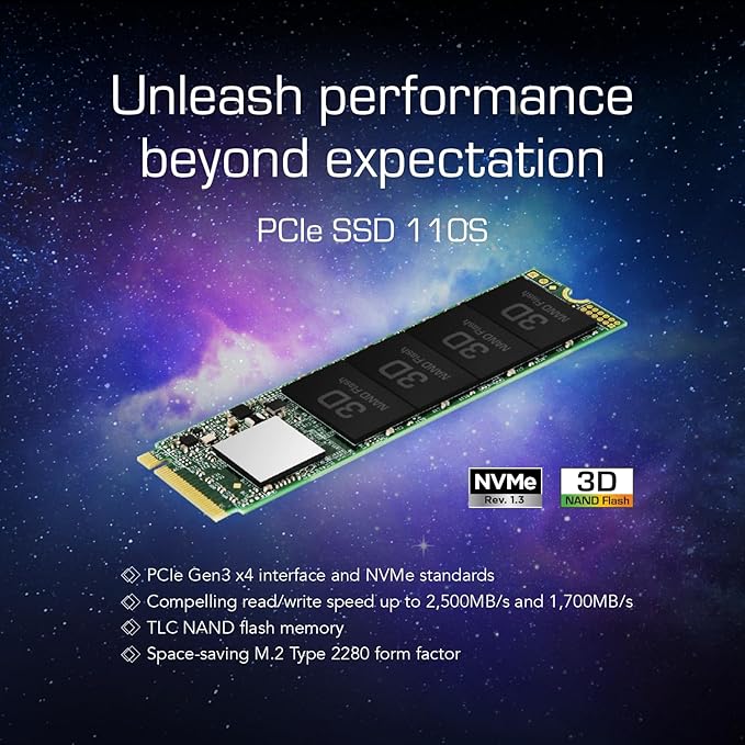 Transcend 110S 512GB M.2 2280 PCIe NVMe SSD