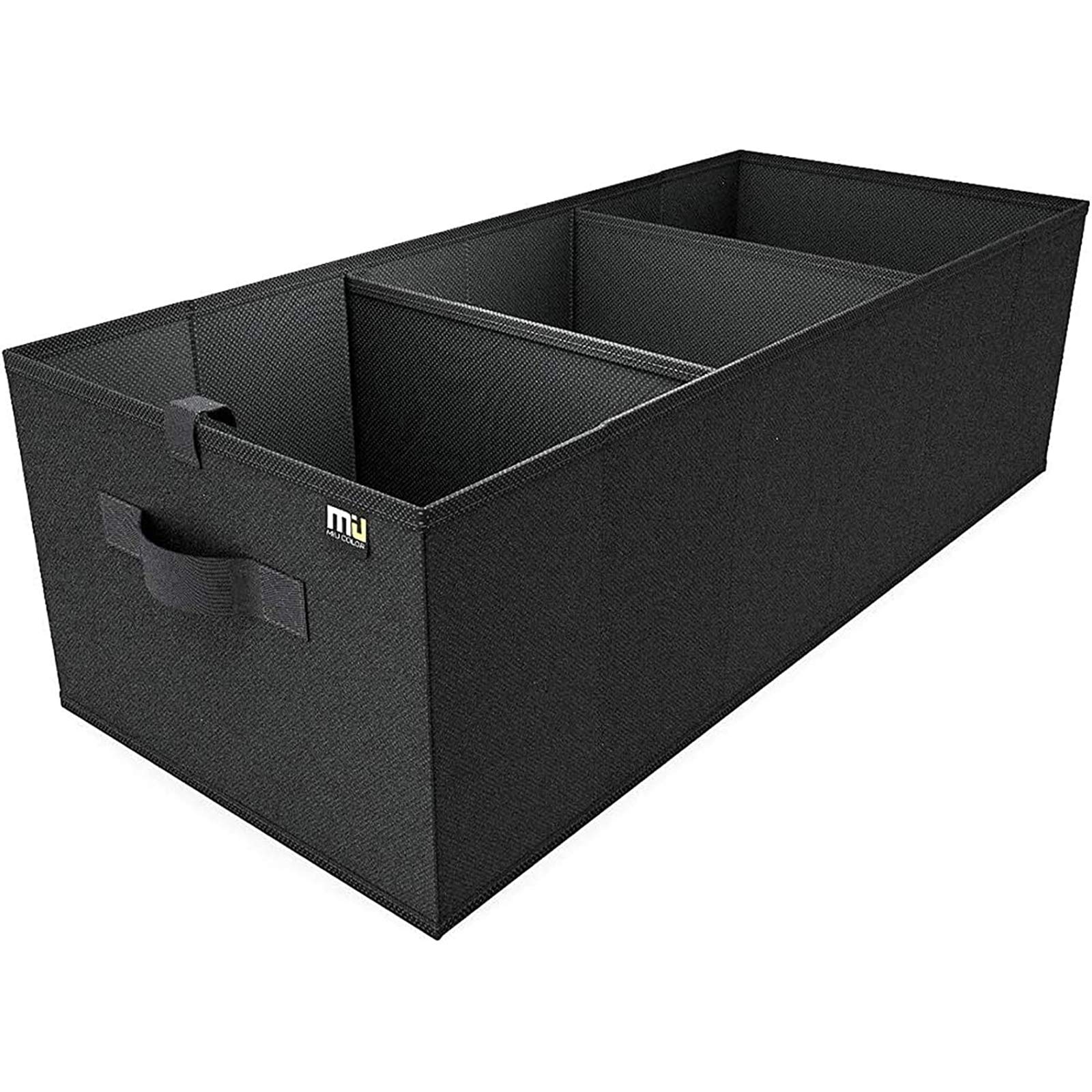 Miu Color Car Trunk Organizer For SUV Expandable Large Capacity Sturdy Cargo Trunk Storage Organizer Non Slip Bottom