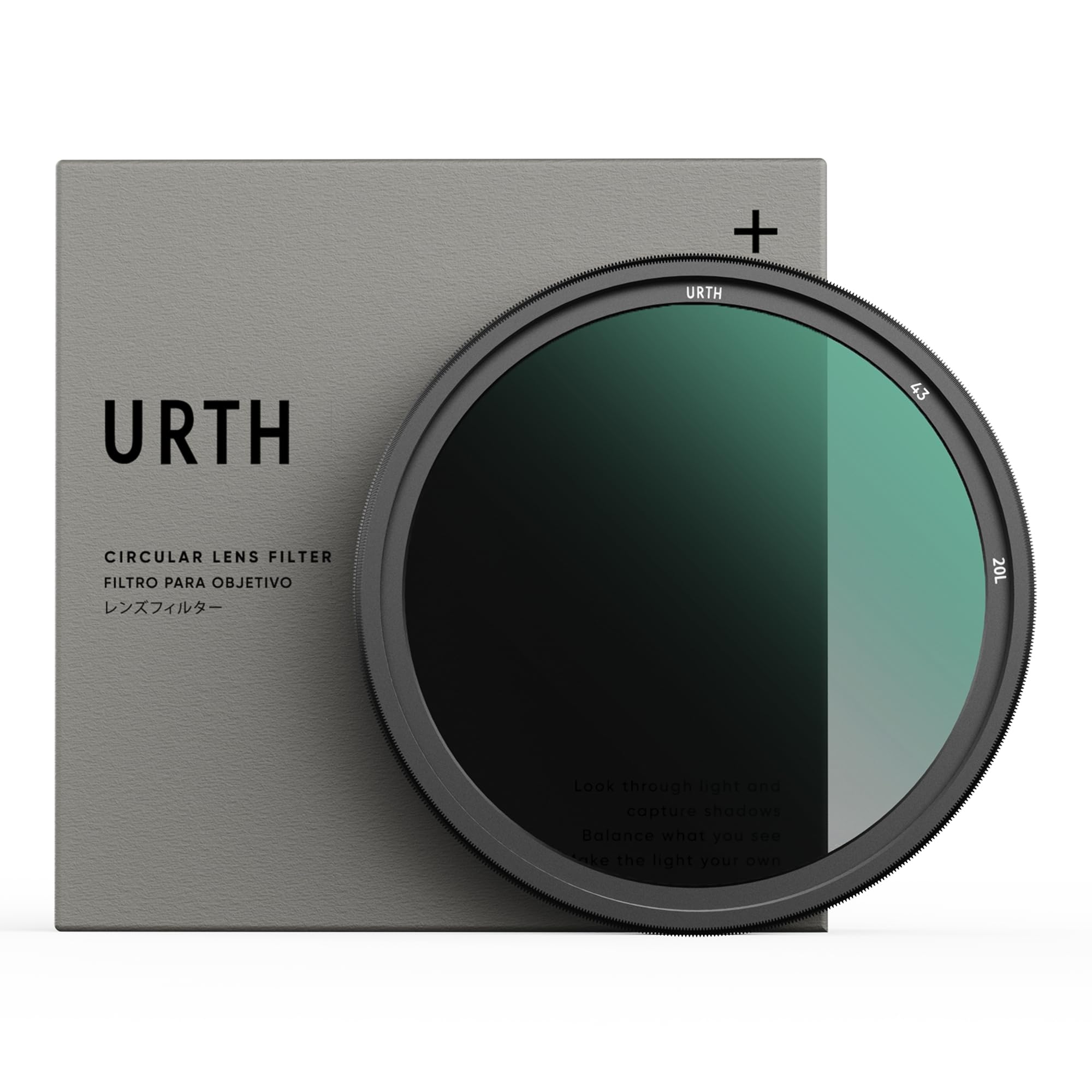 Urth 43mm Circular Variable ND2-32 1 to 5-Stop Lens Filter Plus+