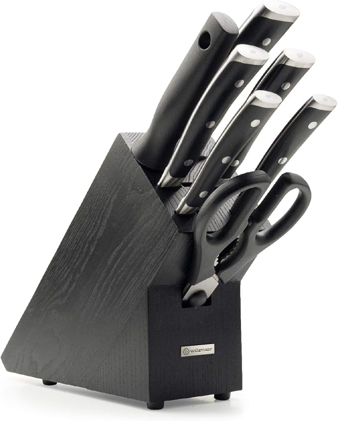 Wusthof Classic Ikon Knife Block With 7 Items Black