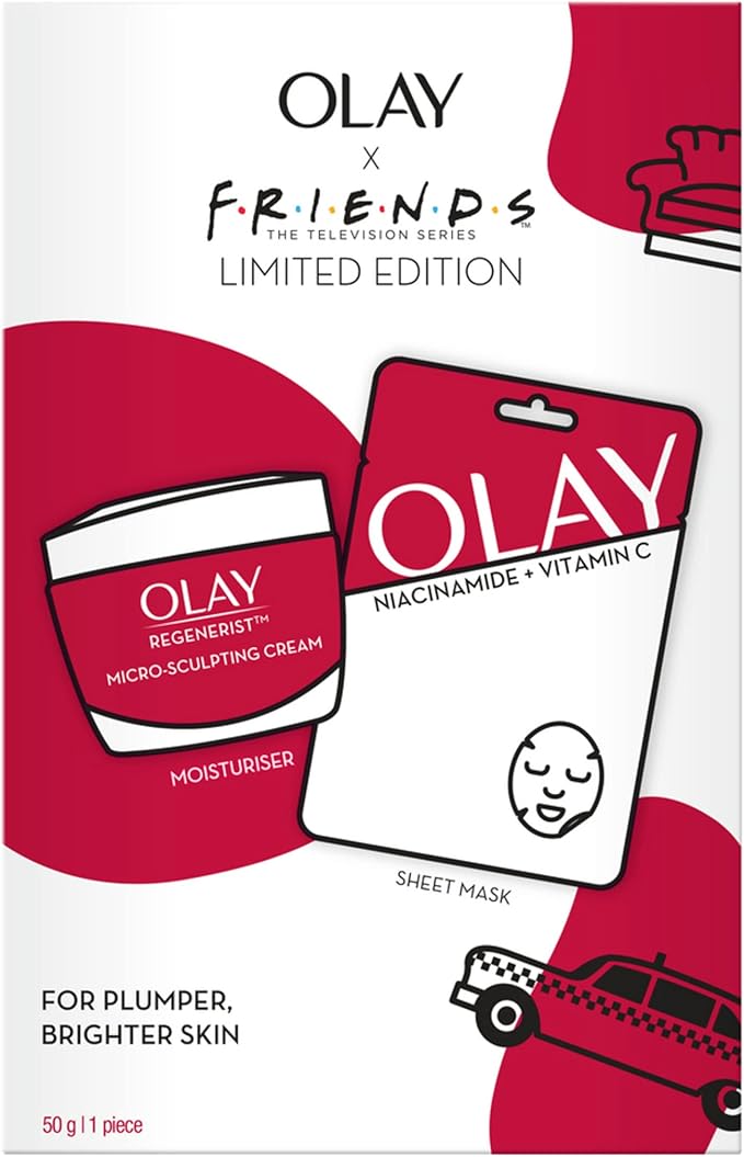Olay x Friends Limited Edition (Micro Sculpting Cream 50g + Niacinamide Vitamin C Face Mask)