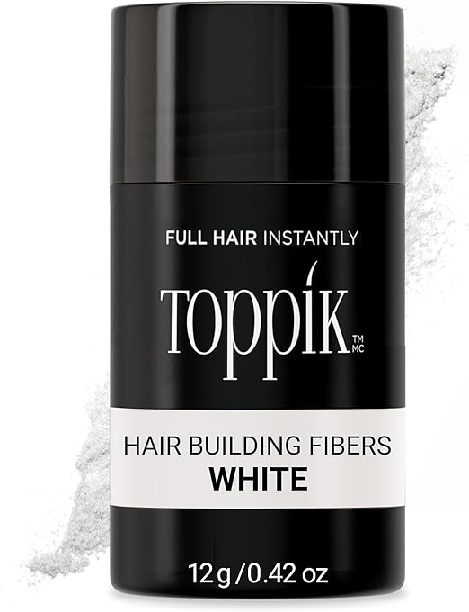 Toppik Hair Building Fibers, White - 0.42 oz