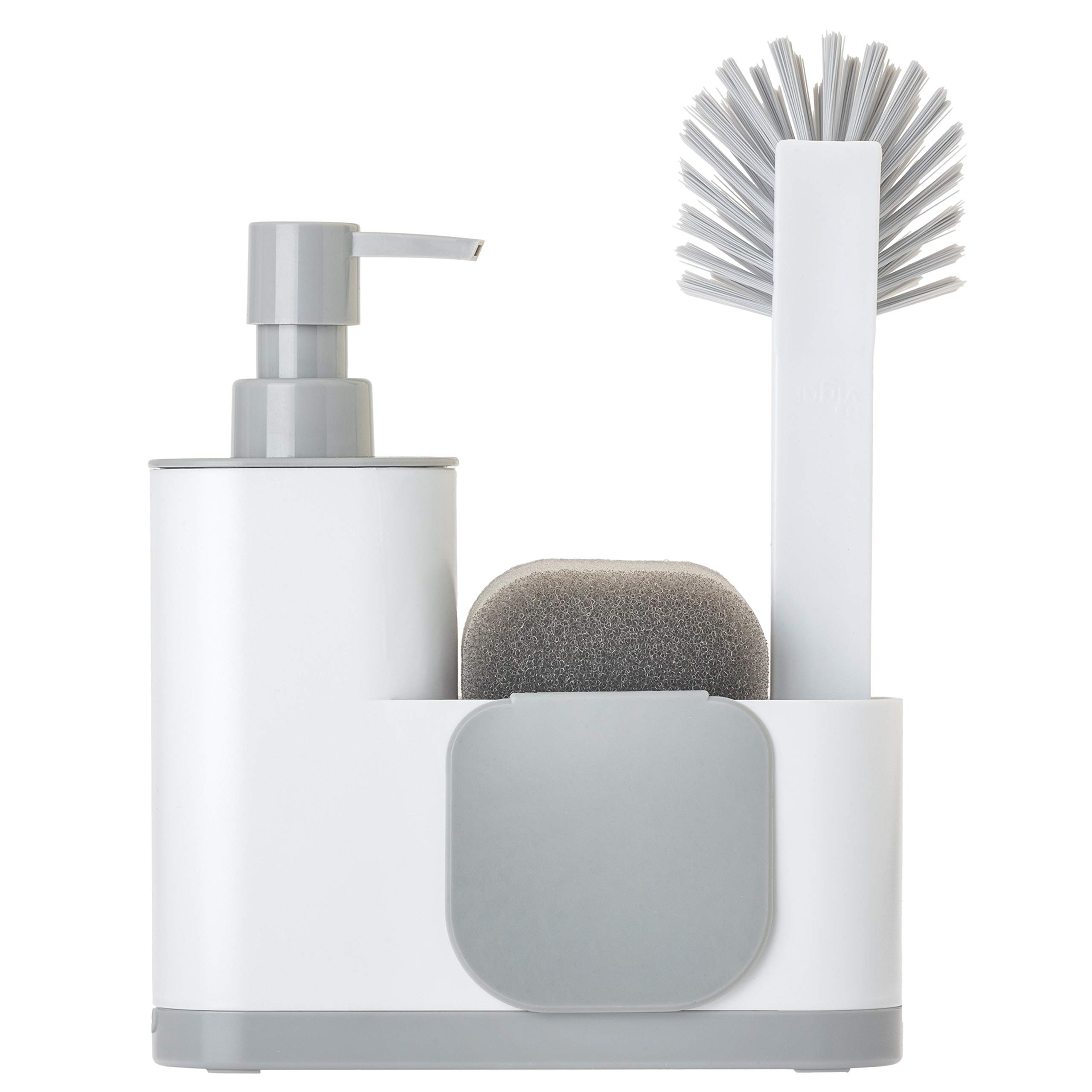 Vigar Rengo Monobloc 4 Piece Sink Caddy Set - White