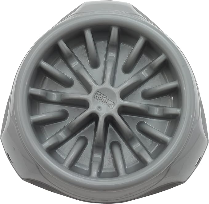 Outward Hound 3-in-1 Up Height Adjustable Dog Bowl - Grey