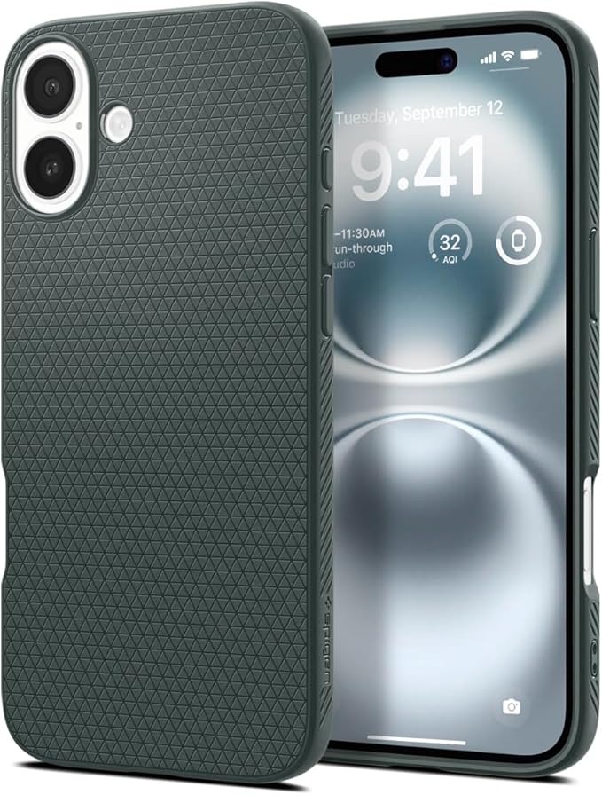 SPIGEN Liquid Air for iPhone 16 Case [Colour:Abyss Green]