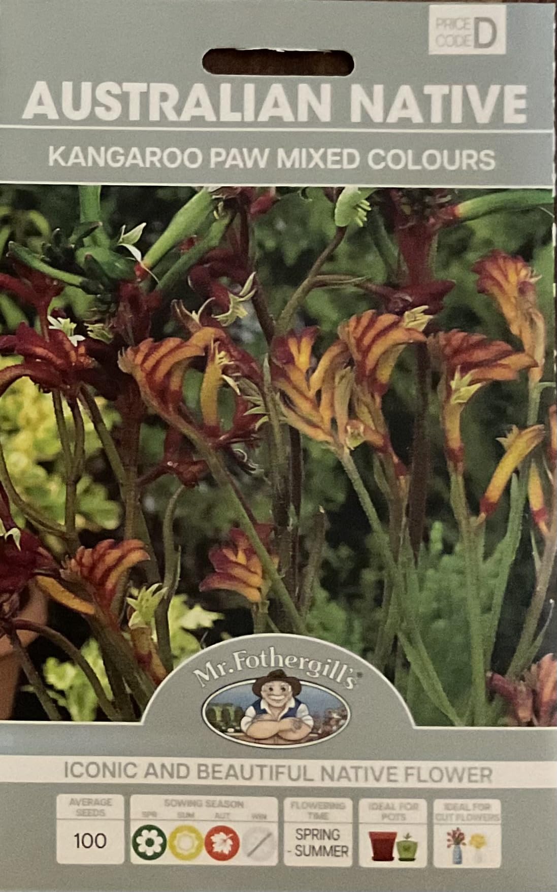 Mr Fothergill's Mixed Kangaroo Paw Flower Seeds