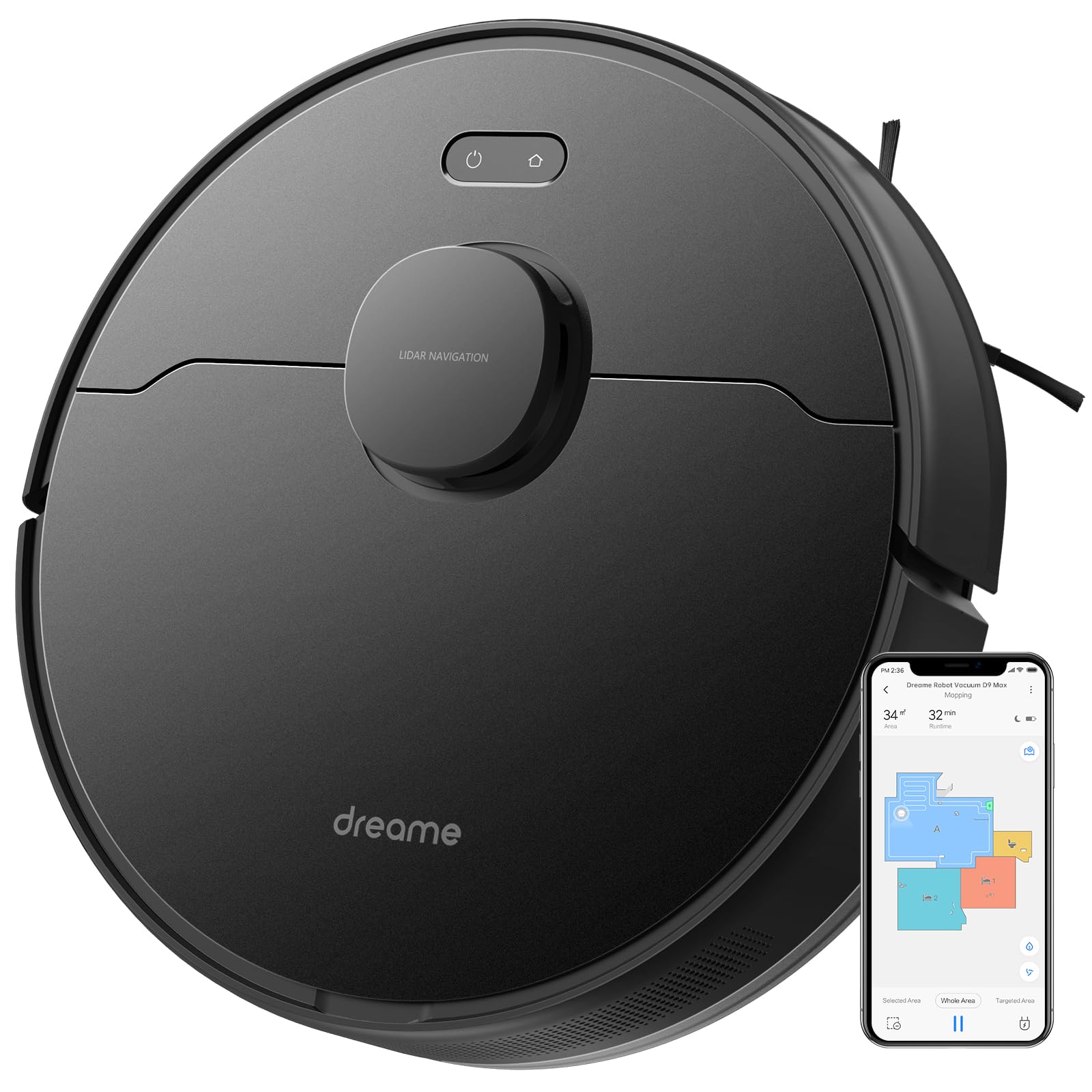 Dreame D9 Max Robot Vacuum and Mop Cleaner Official Australian Model - Xiaomi Mobile App