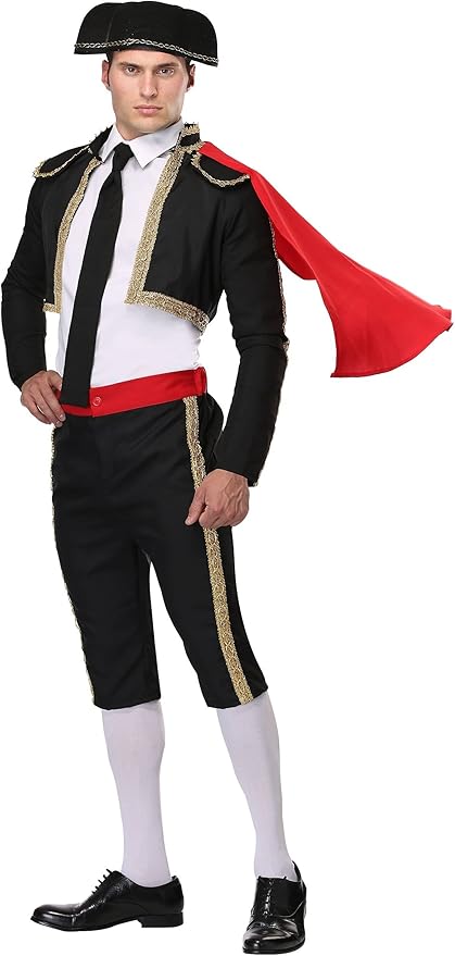 Mighty Matador Costume For Men | Adult | Mens | Black/Red | S | Fun Costumes