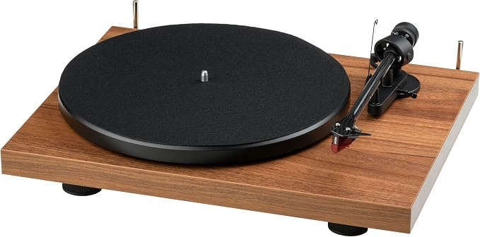 Pro-Ject Debut E Carbon Turntable with Ortofon 2m Red Cartridge, Walnut
