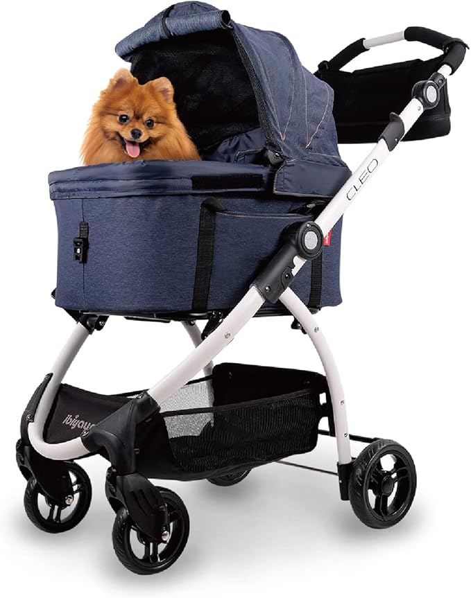 Ibiyaya Cleo Multifunction Pet Stroller & Car Seat Travel System - Blue Jeans
