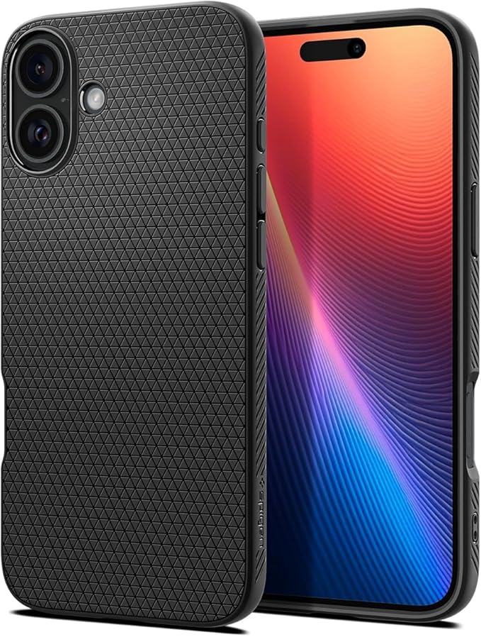 SPIGEN Liquid Air for iPhone 16 Case [Colour:Black]