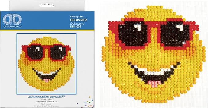 Diamond Dotz Art Kit, Smiling Face