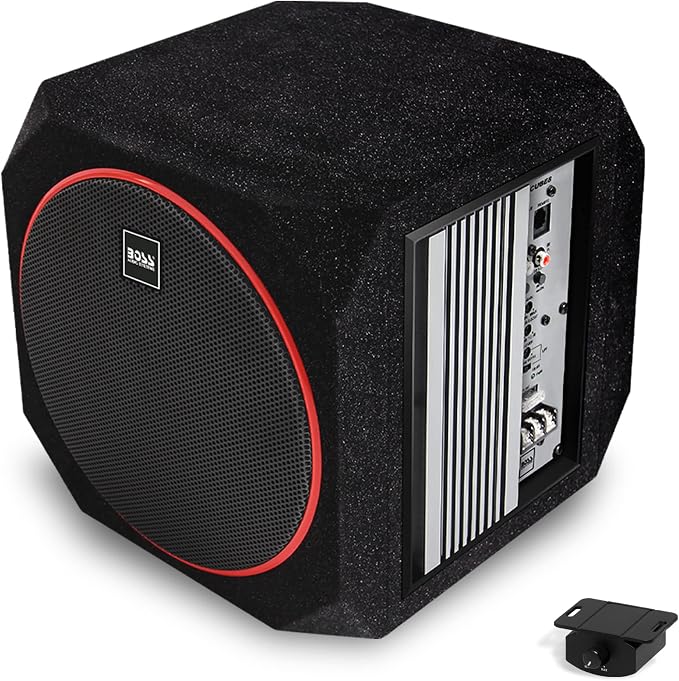 Boss Audio CUBE8 8" 4 Ohm 400W SVC Amplified Subwoofer w/ Enclosure