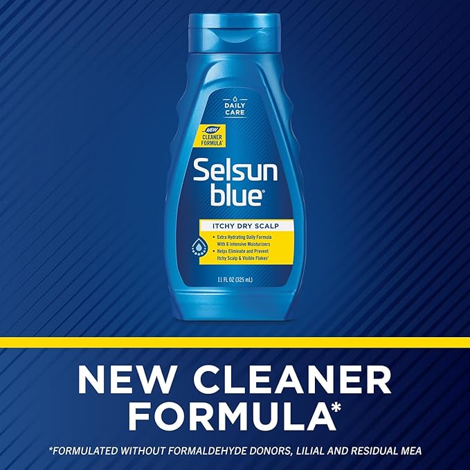 Selsun Blue Naturals Dandruff Shampoo Itchy Dry Scalp -- 11 fl oz