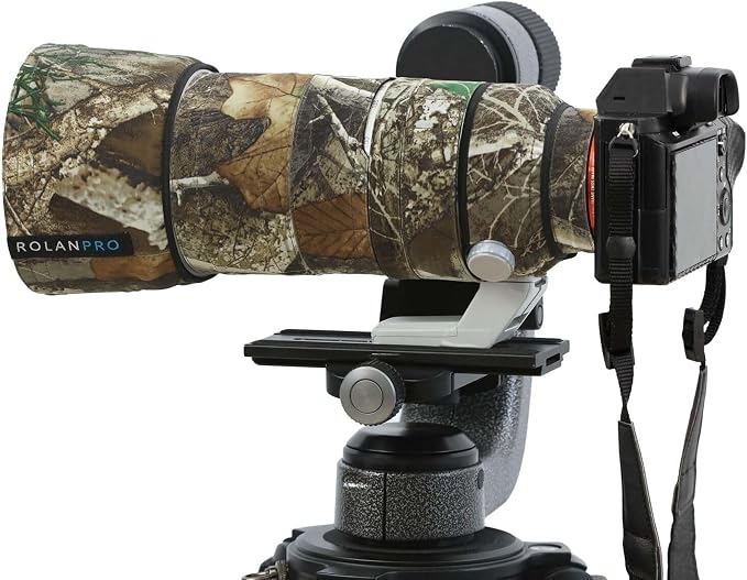 ROLANPRO Camouflage Lens Cover for Sony FE 70-200mm f/2.8 GM OSS II Coat Lens Protective Sleeve Case-#27 Waterproof