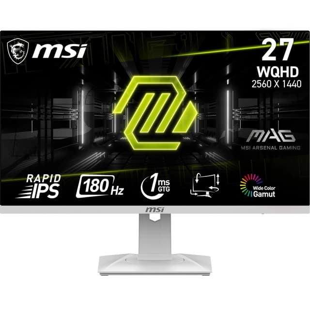 MSI Mag 274QRFW 27 WQHD IPS LCD Gaming Monitor Clear