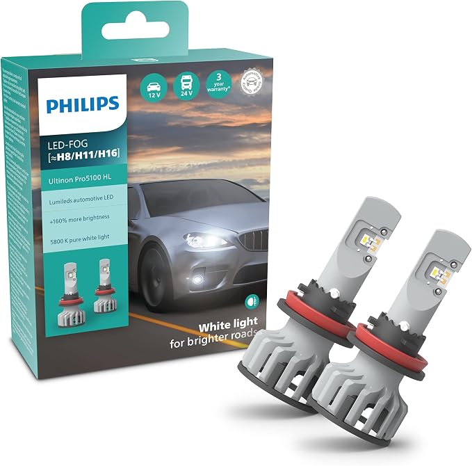 Philips Ultinon Pro5100 Led H8/H11/H16 (Twin)