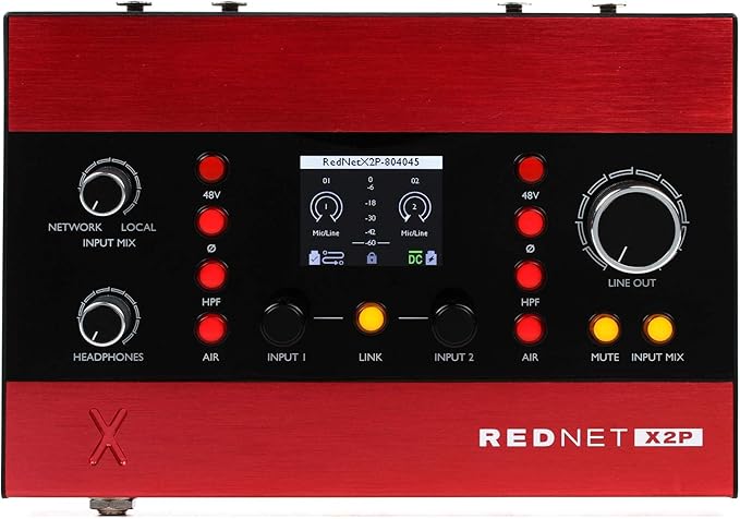 Focusrite RedNet X2P 2x2 Ethernet Audio Interface