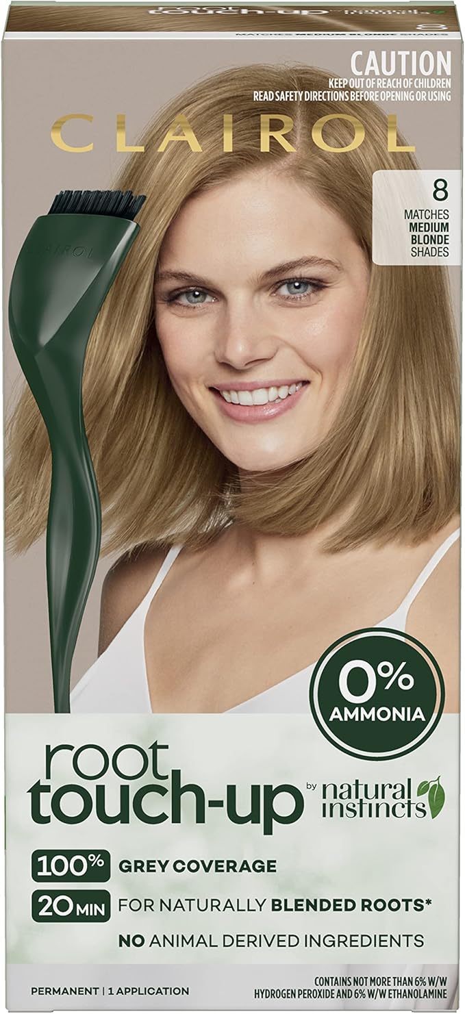 Clairol Root Touch Up Natural Instincts 8 Medium Blonde Permanent Hair Colour