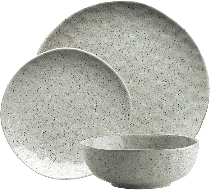 Ecology Speckle 12 Piece Dinner Set Duck Egg