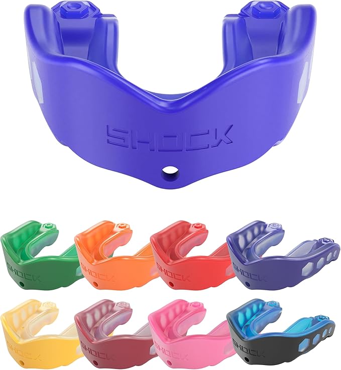 Shock Doctor Gel Max Adult Mouthguard - Blue/Black