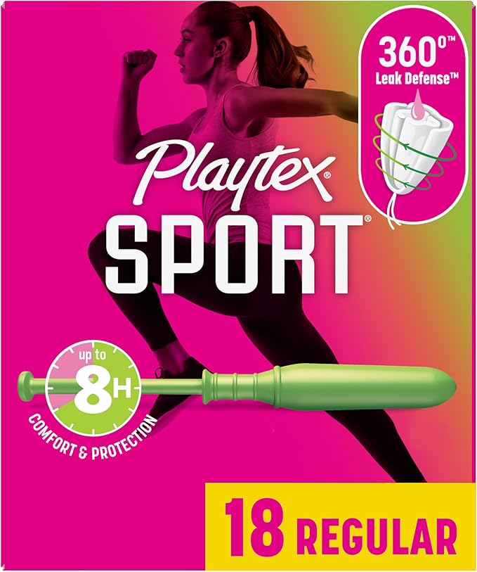 Playtex Sport Tampons, Unscented - 18 count