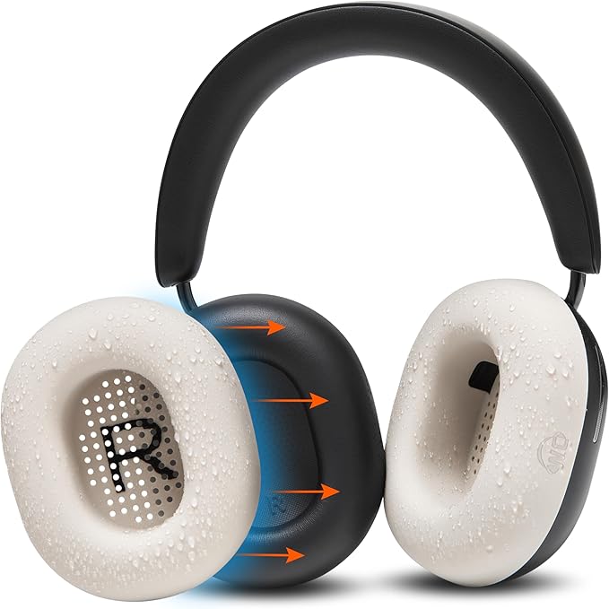Sonos Ace Earpad Sweat Covers - WC SweatZ Ace, Beige