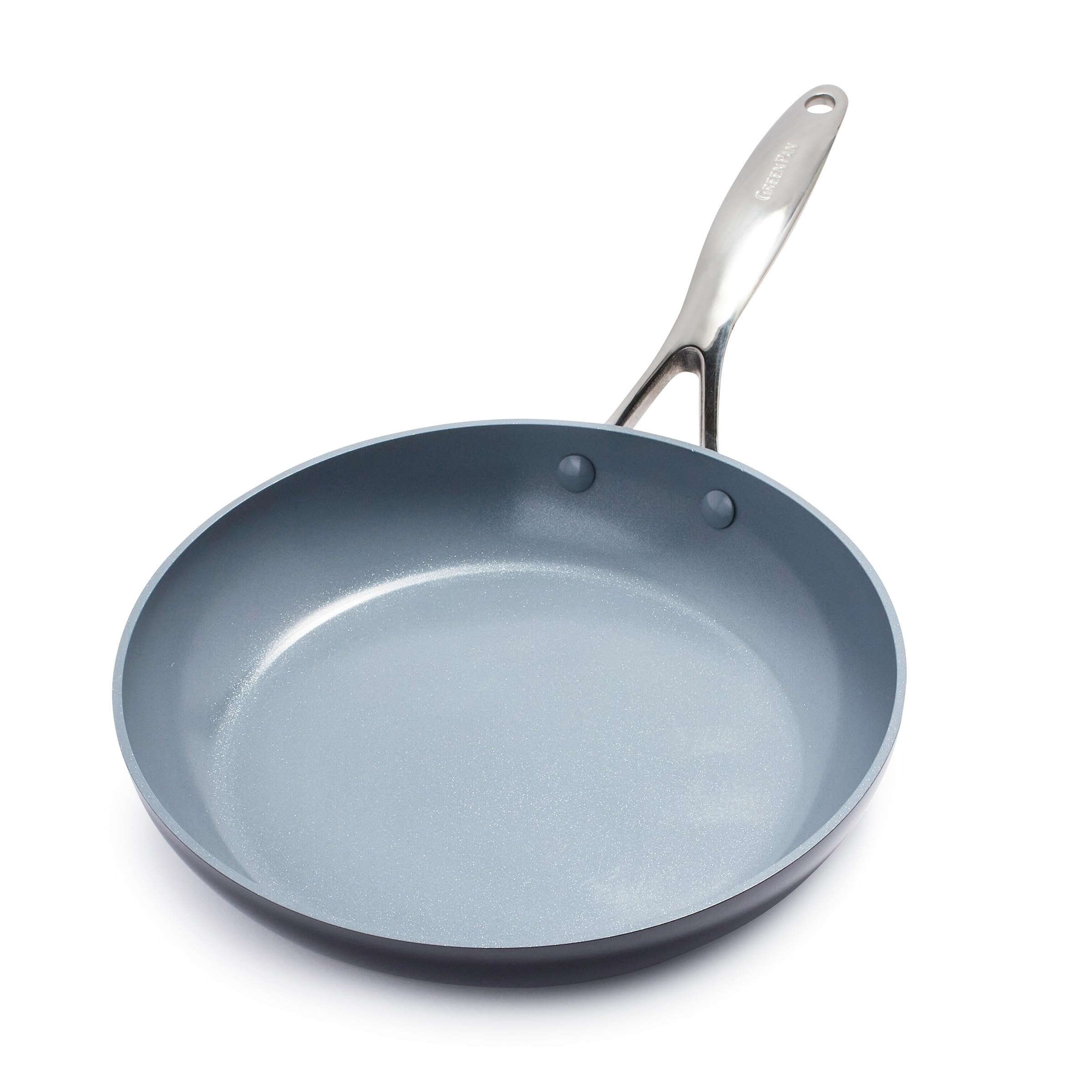 GreenPan Valencia Pro Hard Anodized Induction Safe Healthy Ceramic Nonstick Frying Pan/Skillet, 26 cm, Gray