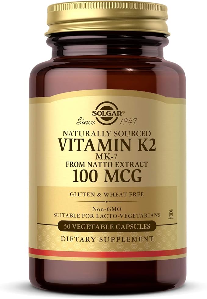 Solgar Vitamin K2 100 mcg 50 Vegetable Capsules