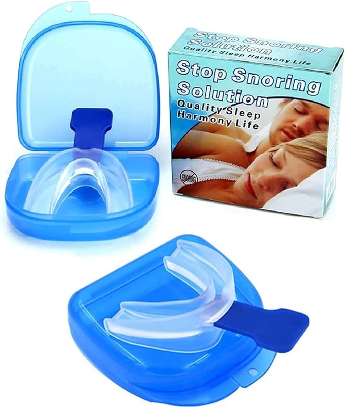 2x Anti Snoring Aid Mouth Guard - Adjustable Mouthguard Sleeping and Breathing