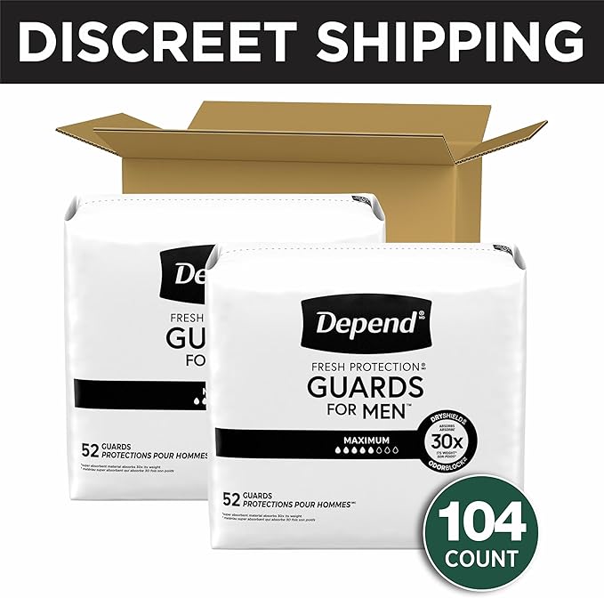 Depend Guards For Men 12 Pack