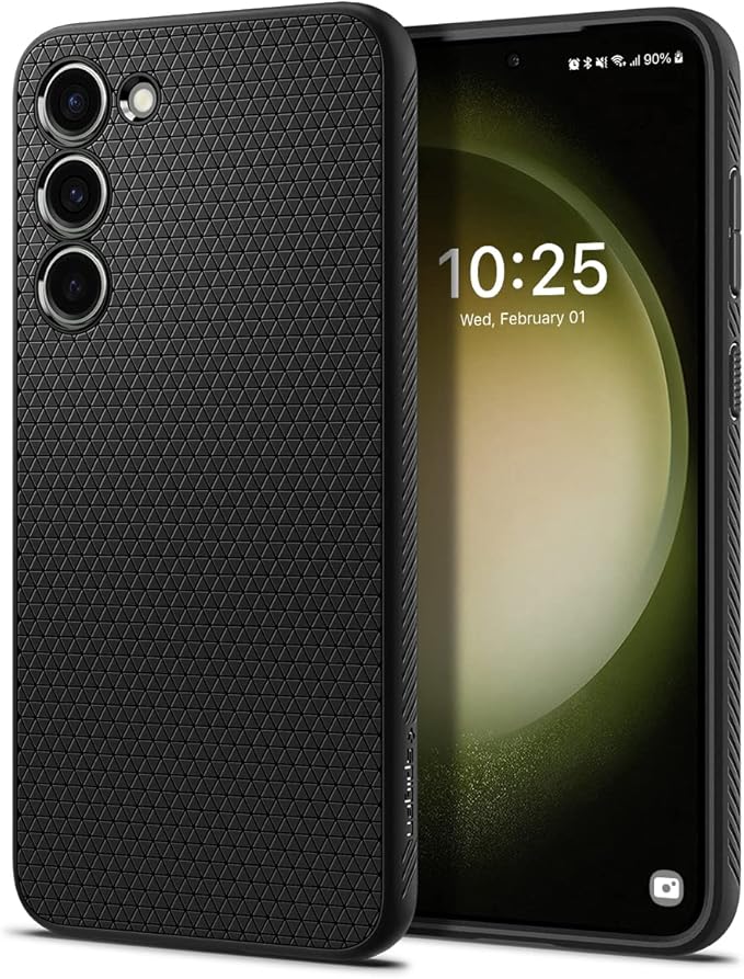 SPIGEN Galaxy S23 Case, 2023 Genuine Liquid Air Slim Soft TPU Case For Samsung - Black