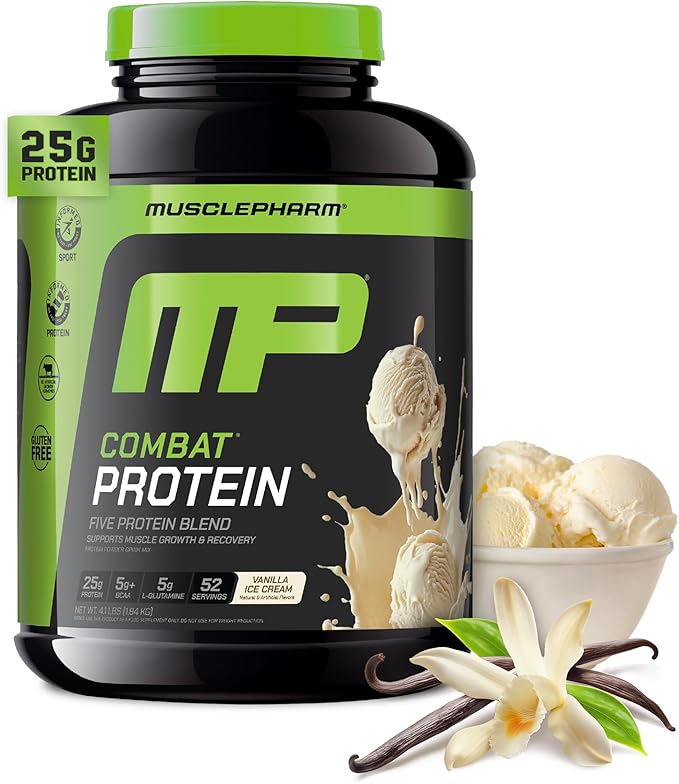 Musclepharm Combat Protein Powder - 4lbs Vanilla