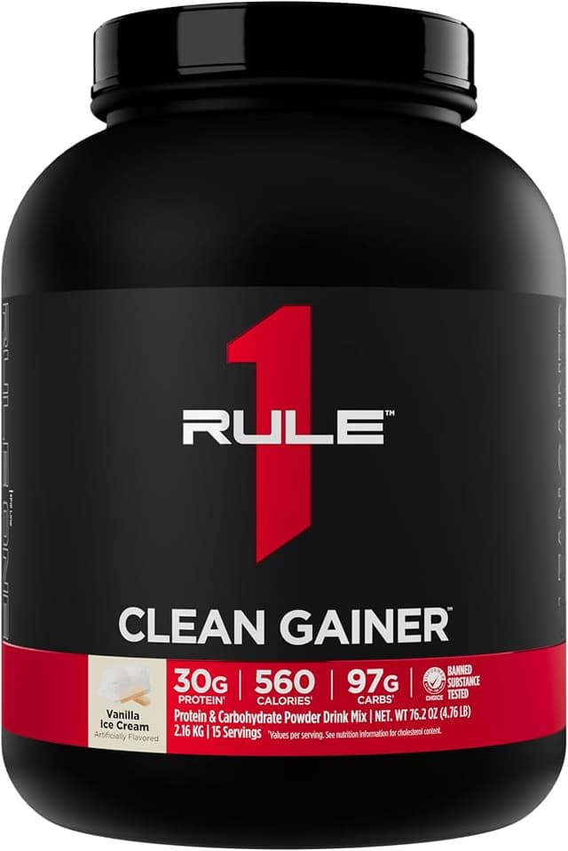 Rule 1 Clean Gainer 15 Serves Vanilla Creme