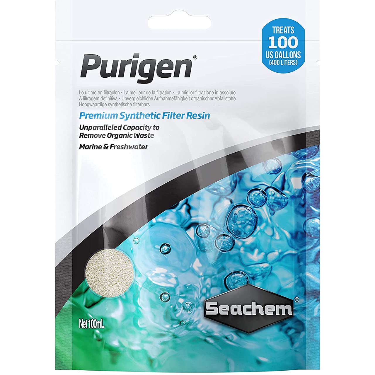 Seachem Purigen Ultimate Filtration 100 ml Bag Aquarium Fish Tank Filter Media